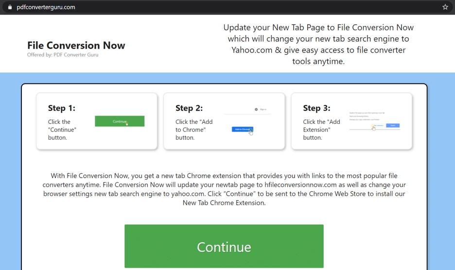 Ad Network Phishing Lure Page