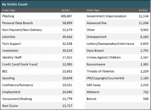Threat Data by Victim Count